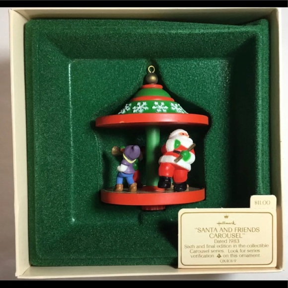 Hallmark “Santa and Friends Carousel” Ornament - Picture 1 of 5